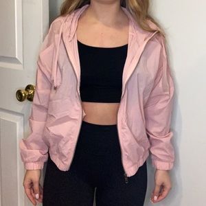NWT pink windbreaker